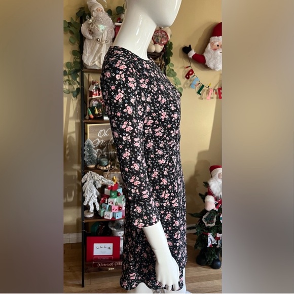 H&M Divided Floral Quarter Sleeve Mini Dress Size 4 💖 - Picture 5 of 12